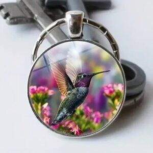 Stainless Steel HUMMINGBIRD Keyring Keychain Accessory